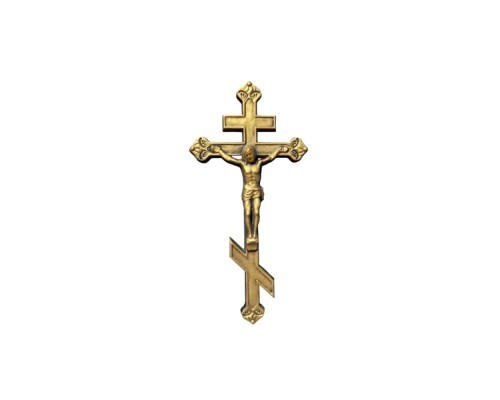 Крестик №74 золотой (барельеф)