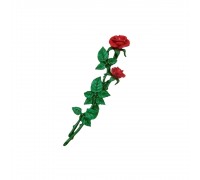 Роза №24_1 цветной (барельеф)