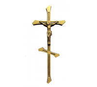 Крестик №73 золотой (барельеф)