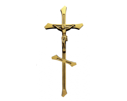 Крестик №73 золотой (барельеф)