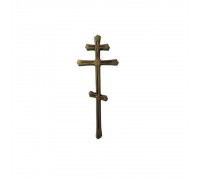 Крестик №72 золотой (барельеф)