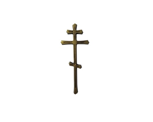 Крестик №72 золотой (барельеф)