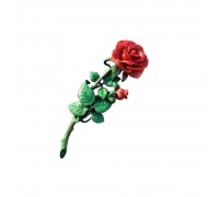 Роза №20 цветной  (барельеф)