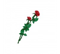 Роза №24 цветной (барельеф)