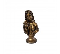 Дева Мария с Иисусом №7 золотой (скульптура)